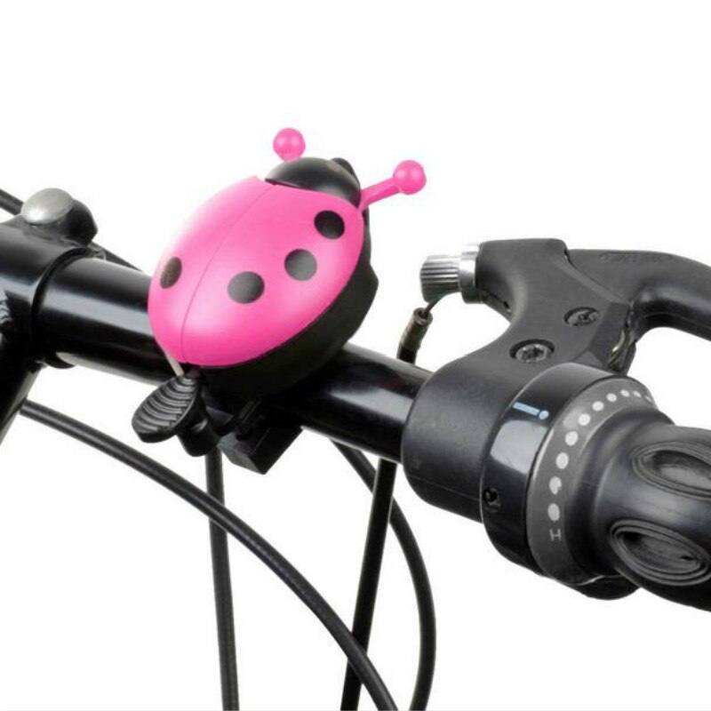 Cykel mariehøne klokker bille klokker bjerg burgere klokker horn cykel tilbehør sprøde børns kvinder cykel klokker: Lyserød