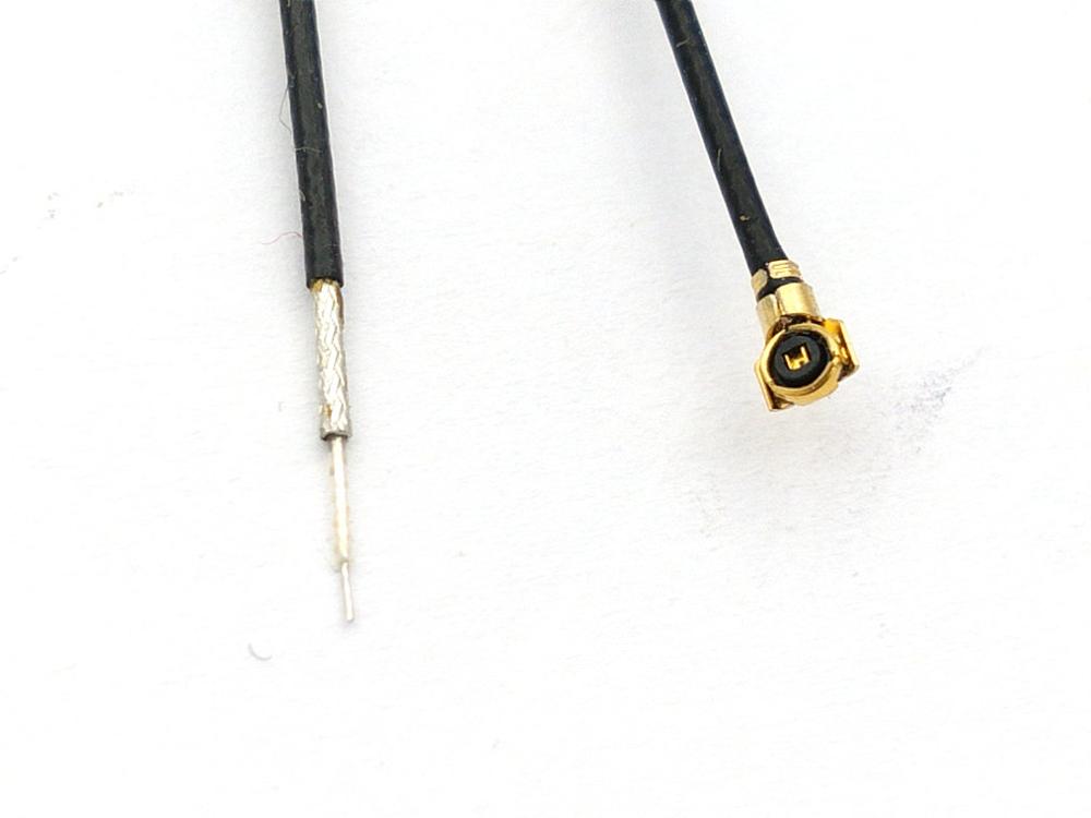 200 stücke viel MHF4 IPX IPEX U.fl MHF 4 Stecker RG-0,81 RF Zopf Koaxial Jumper Kabel OD 0,81mm Schwarz