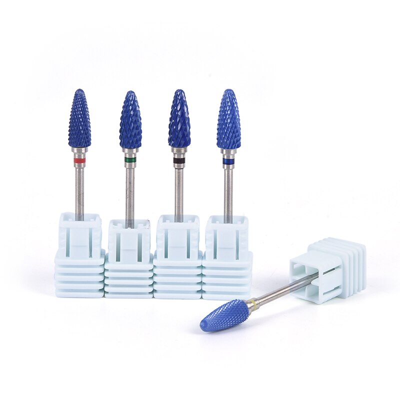 1pc keramische slijpkoppen voor het frezen van hardmetalen nagelboortjes, manicuremachines en freesjes voor acrylnagellak.