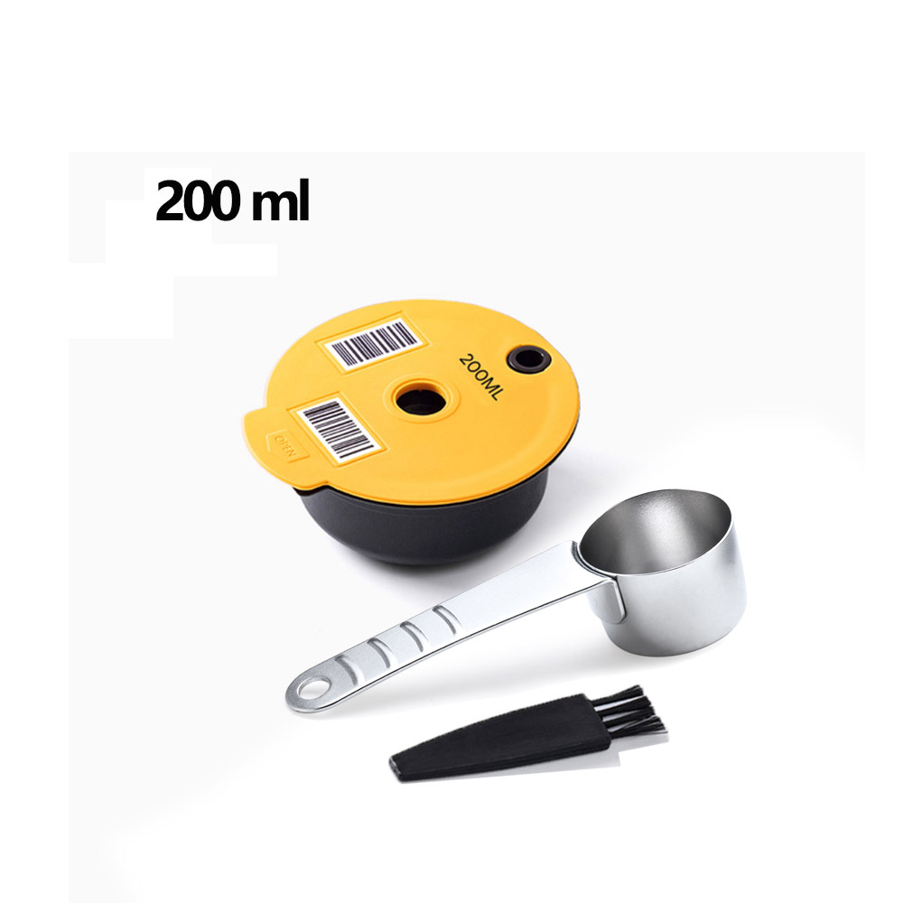 60/180200/220ML Reusable Coffee Capsule Pods for BOSCH-s Machine Tassimo Refillable Filter Pod Silicone Lid Replacement: MULTI
