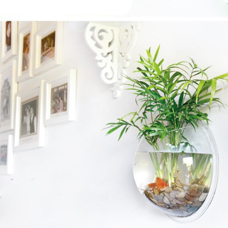 Plexiglas clair poisson bol Wallcrylic Hangingquarium Tankquatic produits pour animaux de compagnie mural aquarium pour Betta poisson bulle