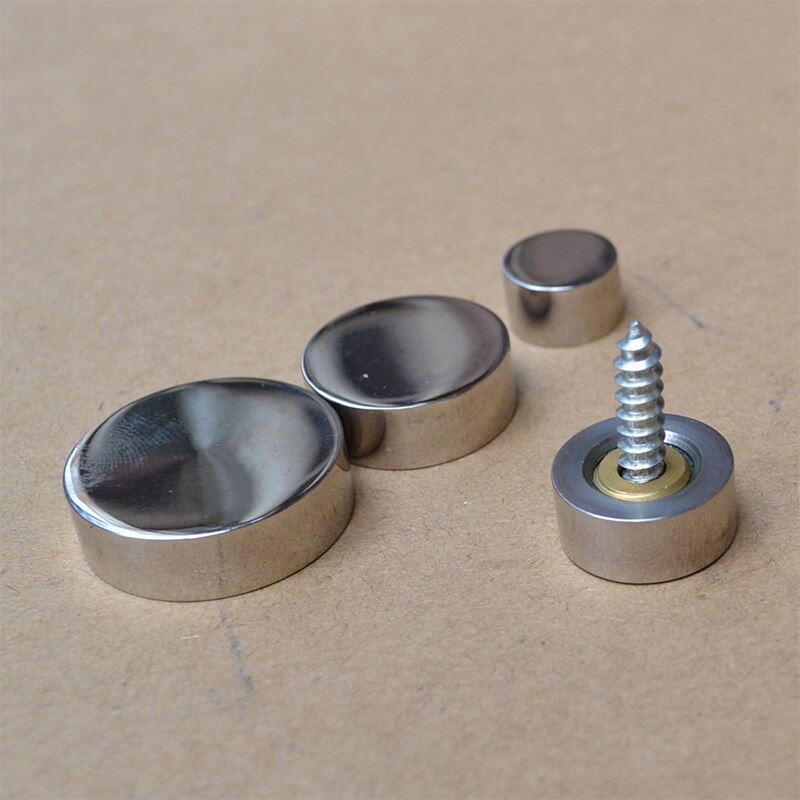 12mm 16mm 20mm 25mm massief roestvrij staal decoratieve afdekking spijker acryl spiegel spijker reclame schroef huishoudelijk hardware onderdeel