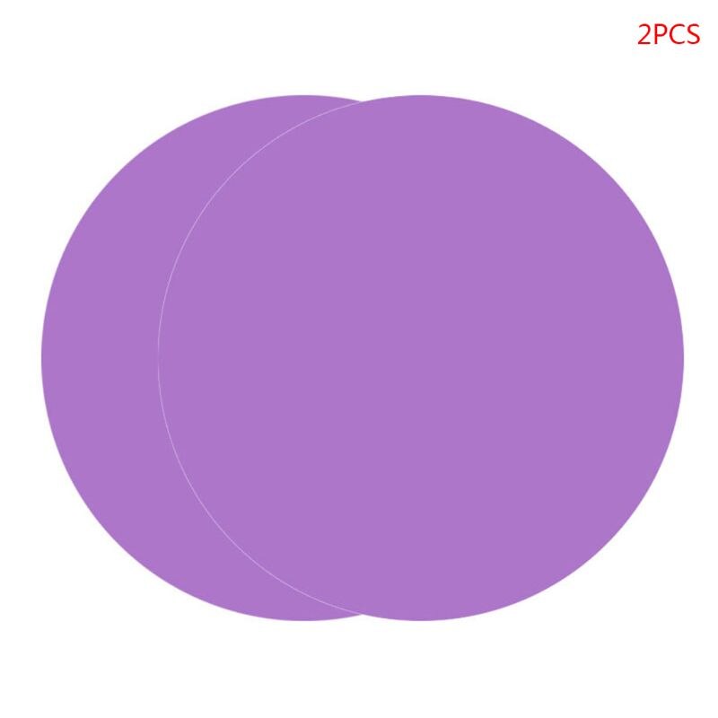 2Pcs 30cm Round Silicone Baking Mat Heat Resistant Oven Microwave Cookie Pizza Sheet Pastry Tray Kitchen Bakeware: Purple
