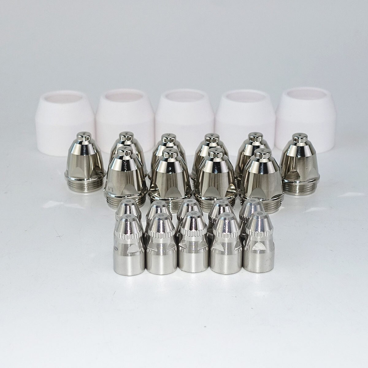 P80 plasma skærebrænder forbrugsmateriale 25 stk, plasma brænder skjold kop spids elektrode dyse