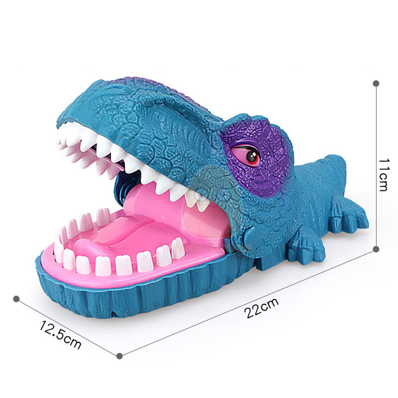 Kid Biting Hand coccodrillo Dinosaur Shark Bite Finger scherzi novità Classic Sound Light Party gioco da tavolo giocattoli per bambini regalo: Big Blue Dinosaur