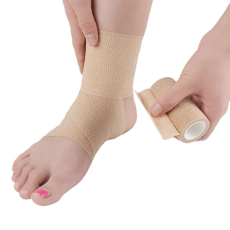 Självhäftande omslag självhäftande tejp sammanhängande bandagetejp, stark elastisk sporttejp för handled, stretch atletisk tejp
