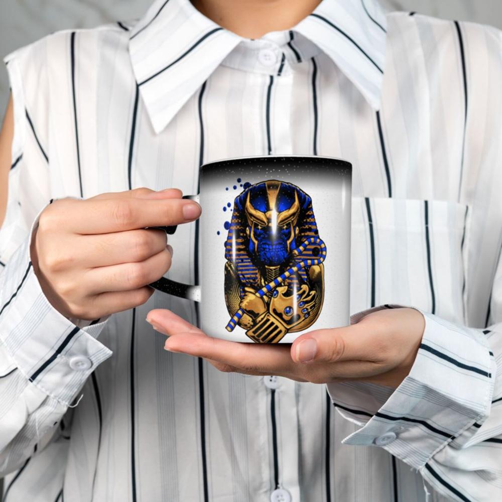 Pharaon égyptien thanos-tut café K tasses tasses en verre tazas ensemble bière thé clair double paroi verre jetable solo support beignet