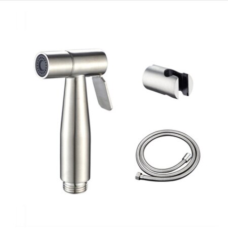 Multifunctionele Handheld bidet sproeier set Kit Rvs Hand Bidet kraan voor Badkamer handspuit douche: Nozzle base1.5m hose