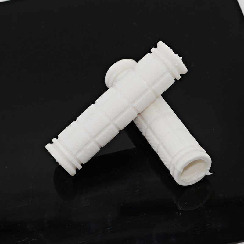 Rubber Bike Handlebar Grips Cover BMX MTB Mountain Bicycle Handles Anti-skid Bicycles Bar Grips Fixed Gear Bicycle Parts Instock: White
