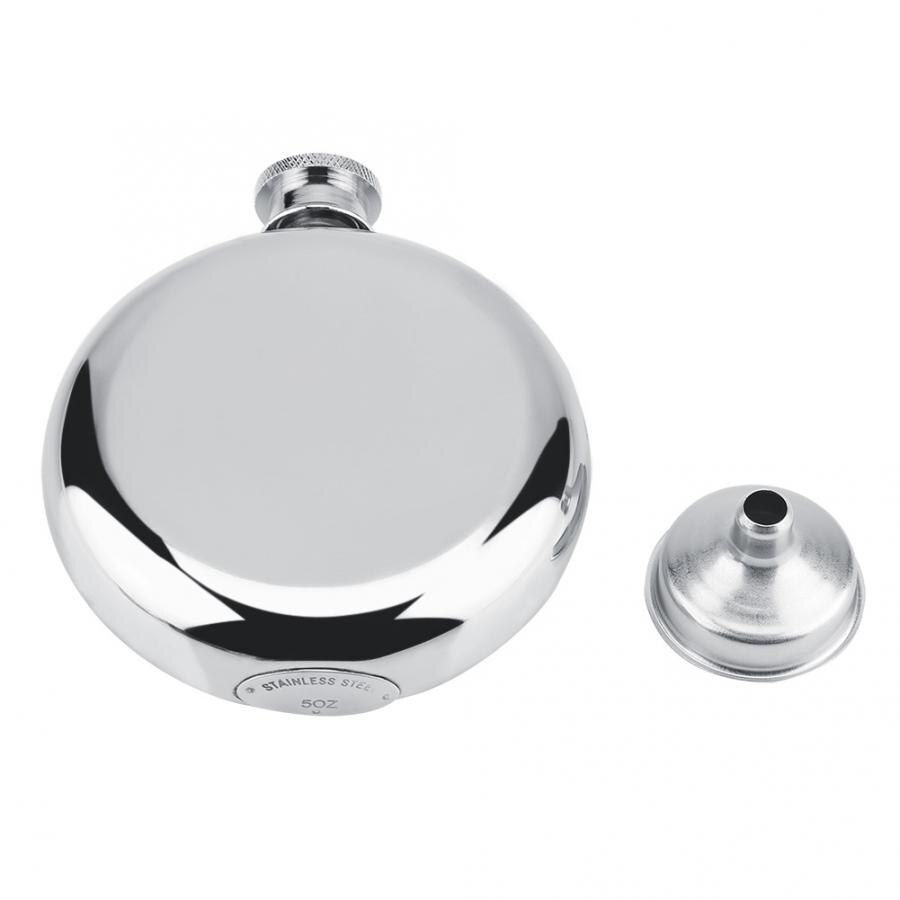 5Oz/150Ml Fles Wijn Draagbare Roestvrij Staal Wijn Whiskyfles Ronde Alcohol Fles Mannelijke Heupfles drinkware Fles: Default Title