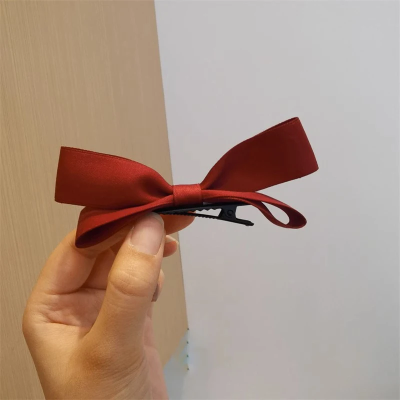 Niedliche stereoskopische rosa schwarze Schleife Haarnadel Haar-Seitenklammern für Frauen Mädchen Art freundlicher Stirnband für Haarschmuck Kopfbedeckung: Himmel Blau