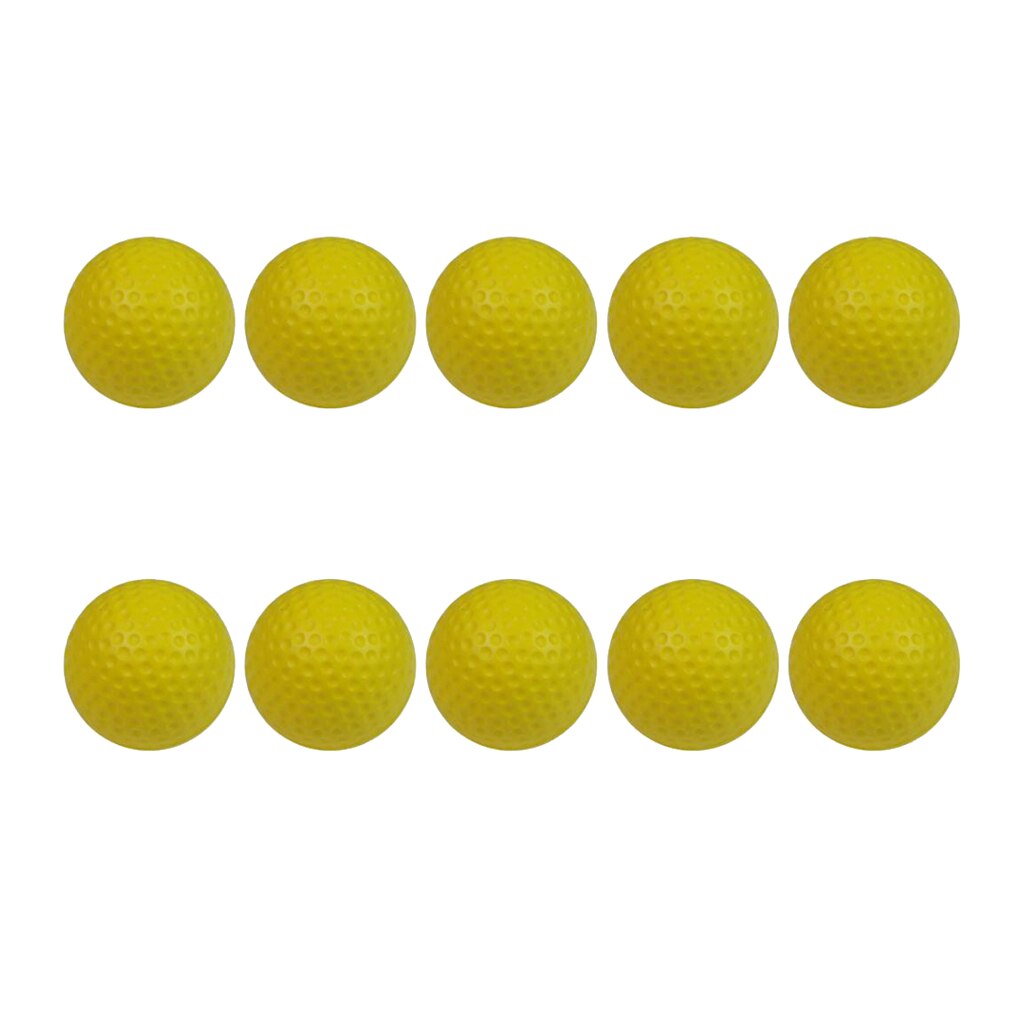 10Pcs Training Golf Ball Beginner Practice Light-weight Golf Practice Ball