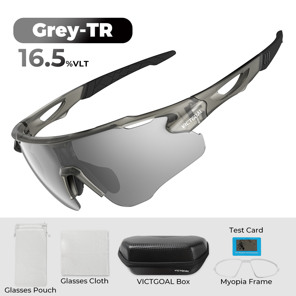 VICTGOAL Gepolariseerde bril Fietszonnebril UV400 Sport MTB Bergwegfiets TR90 Brillen Fietsbril Rijden Vissen: YELLOW