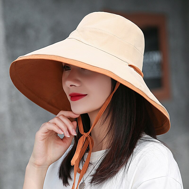 Goedkope 4in1 Zomer Brede Rand Zonnehoed Voor Vrouwen Zonnebrandcrème Hoed Met Hals Achterflap Ademend Gezicht Cover En Winddichte Lensdop kopen - gratis levering, eerlijke reviews met foto's