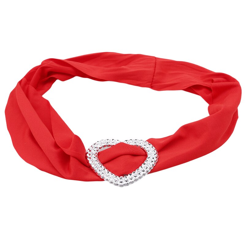 Lycra knoop stoelriem koningsblauwe spandex riem met hartvormige gesp universele lycra stoelriem bruiloftsdecoratie