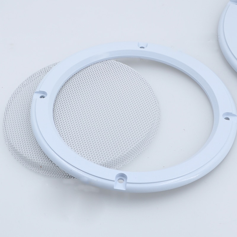 For 4"/5"/6.5"/8"/10" inch Car Audio Speaker Conversion Net Cover Decorative Circle Metal Mesh Grille Protection #White