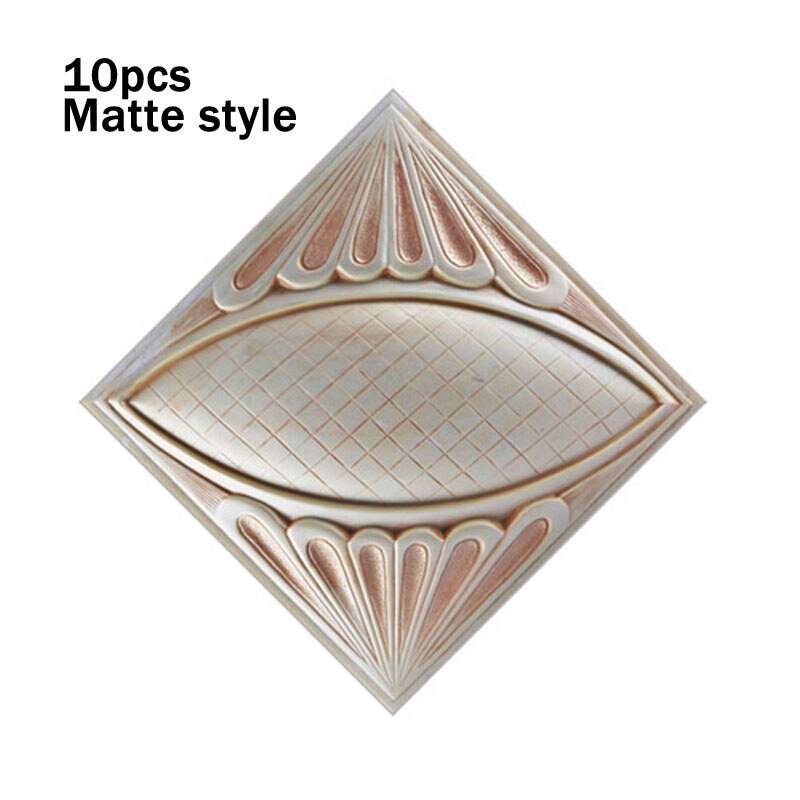 10Pcs 8cm Floor Tiles Diagonal Wall Stickers Desk Decoration Art Mural Decals Bathroom Waist Line Matte Waterproof PVC Stickers: DJ-016