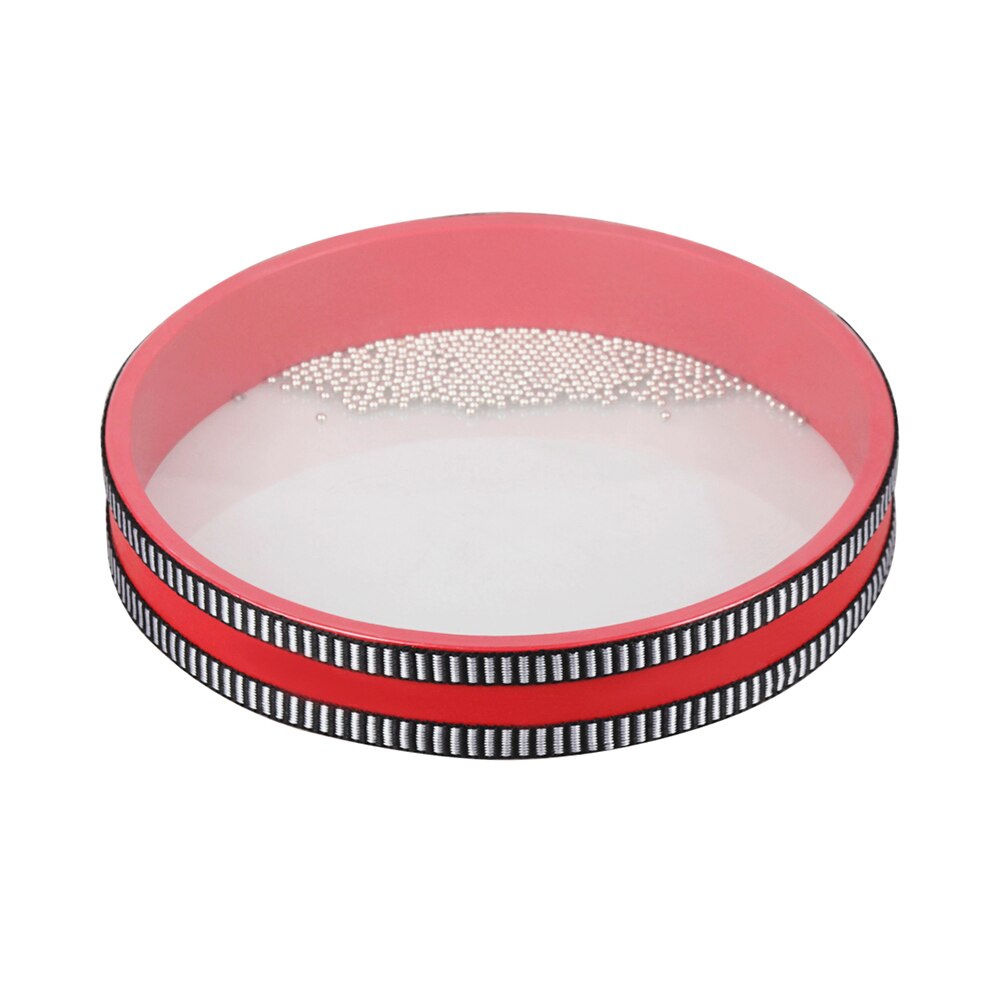 8 Cal z litego drewna fala oceaniczna bęben bęben morski rama bęben delikatny dźwięk morski zabawka muzyczna czerwony instrument muzyczny