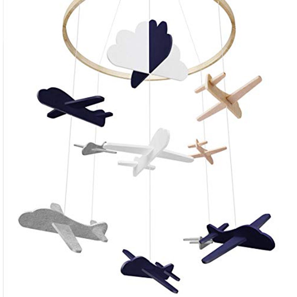 Atrapasueños colgante para cuna de bebé, atrapasueños móvil, estrellas, nubes, Luna, decoración para dormitorio infantil: F