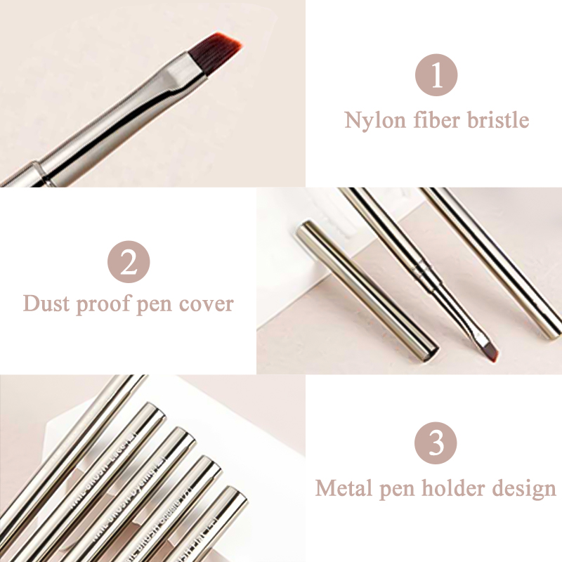 14 Größen Nail Art Pinsel Metallgriff Nail Liner Pinsel Streifenmuster Malpinsel Acryl UV Gel Verlängerung Zeichnung Schnitzstift