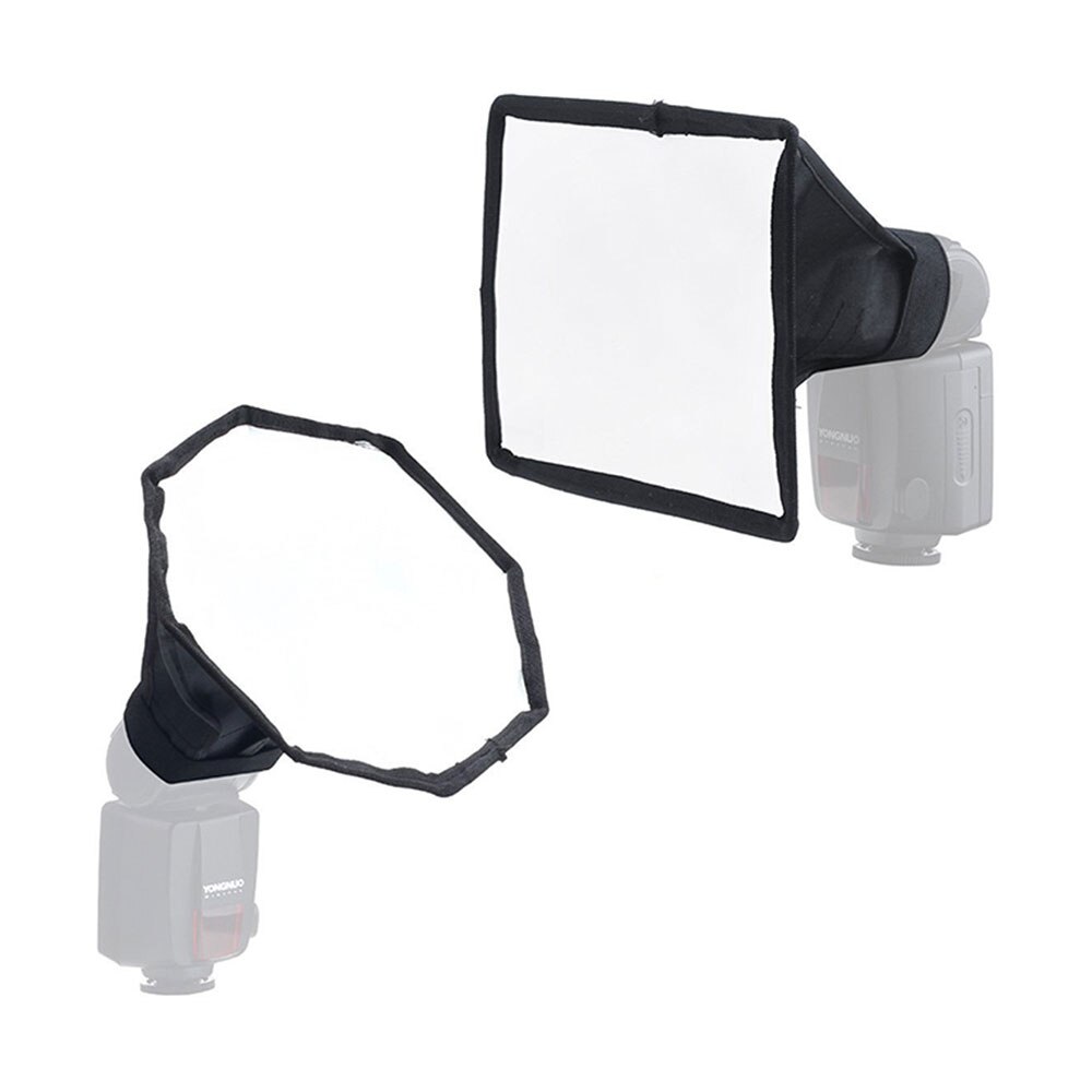 Mini Flash Softbox 15X20cm+20cm Octagonal Softbox Speedlight Soft Premium-Grade Reflective And Diffusive Material