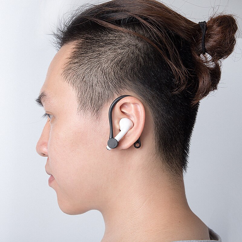 2 sztuk Mini Anti-fall zestaw słuchawkowy Bluetooth Earhooks uchwyt słuchawkowy dla Airpods 1/2 Earbuds zaczep na ucho dla Apple Air Pods 1 2