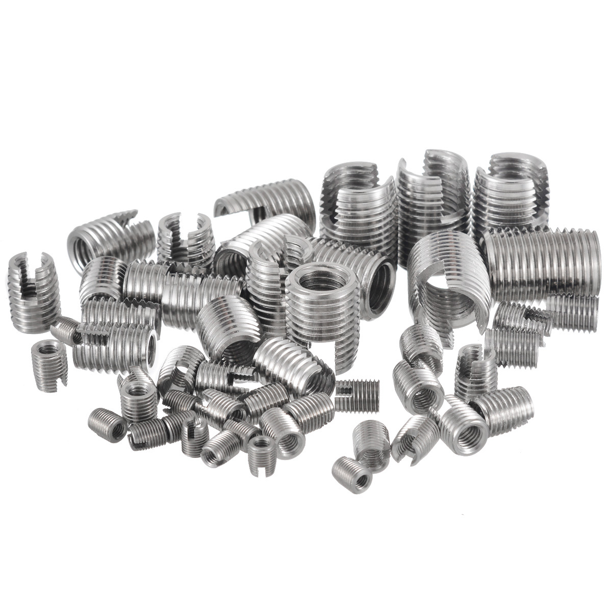 Thread Repair Insert Types 50PCs Thread Repair Insert Self Tapping Slotted Sc... – Vicedeal