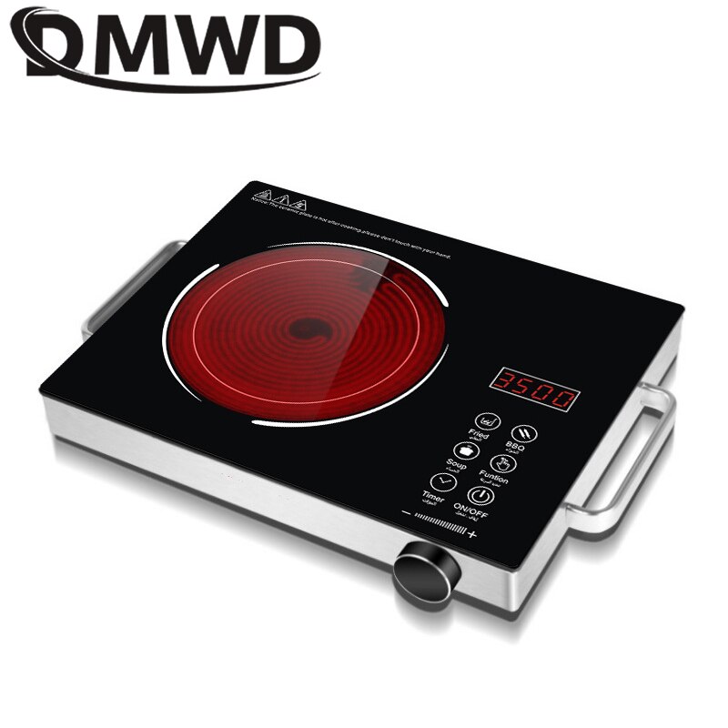 3500W Electric Magnetic Waterproof Induction Cooker Intelligent Pot Stove With Timer Ceramic Heaters Household Cooktop 110V