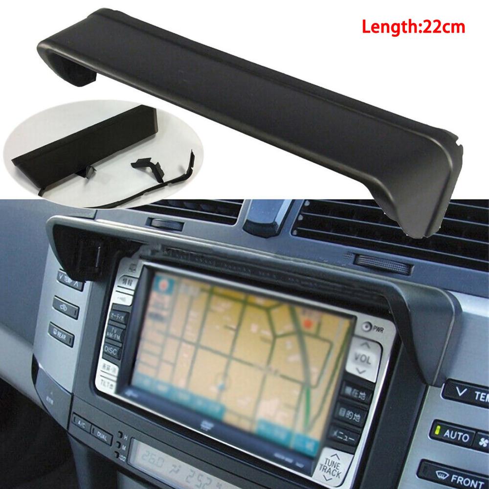 Radio antideslumbrante para salpicadero de coche, parasol para navegación GPS, tapa para capó, partes negras,: Default Title