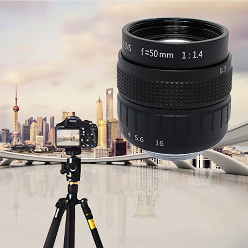 50mm 2/3 Manual Aperture Photographic Equipment Lens Industrial Lens Camera Accessories