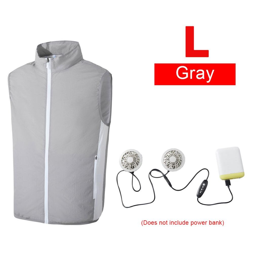 Veste d'été pour hommes et femmes, manteau de Protection contre le soleil, ventilateur rafraîchissant, Air conditionné, chargeur USB, vêtements intelligents: GY1-L