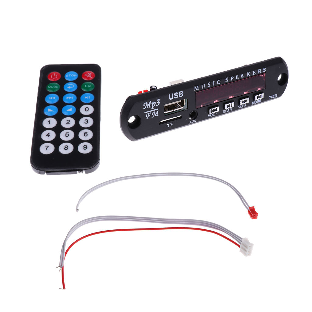 Car MP3 Decoder Audio Module 12V USB SD MMC Radio + Remote Control