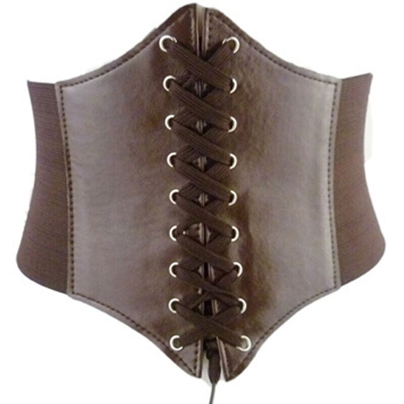 Cinturón moldeador de cuerpo con hebilla para mujer, cinturón de cintura ancha debajo del pecho, y