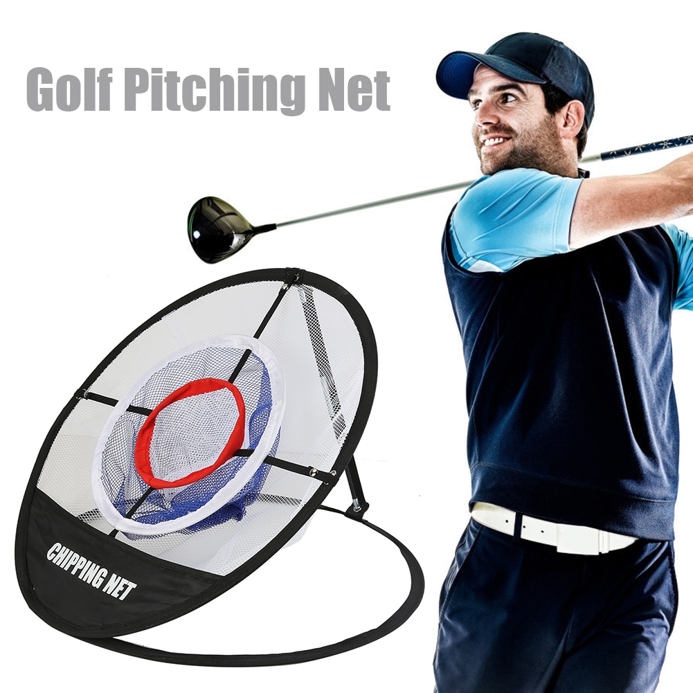 3 Layer Foldable Golf Practice Net Chipping Hitting Pitching Training Aids Cages for Outdoor Exercise Sport Ornaments