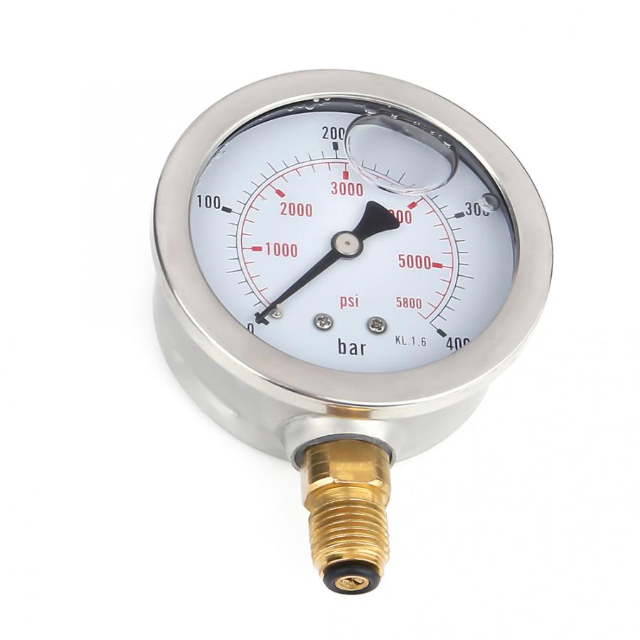 Hydraulische Schlauch Prüfung Punkt Kupplung M16 * 2-BSP1/4 + 0 ~ 400Bar/6000PSI Messgerät + 1,5 m schlauch Druck Meter