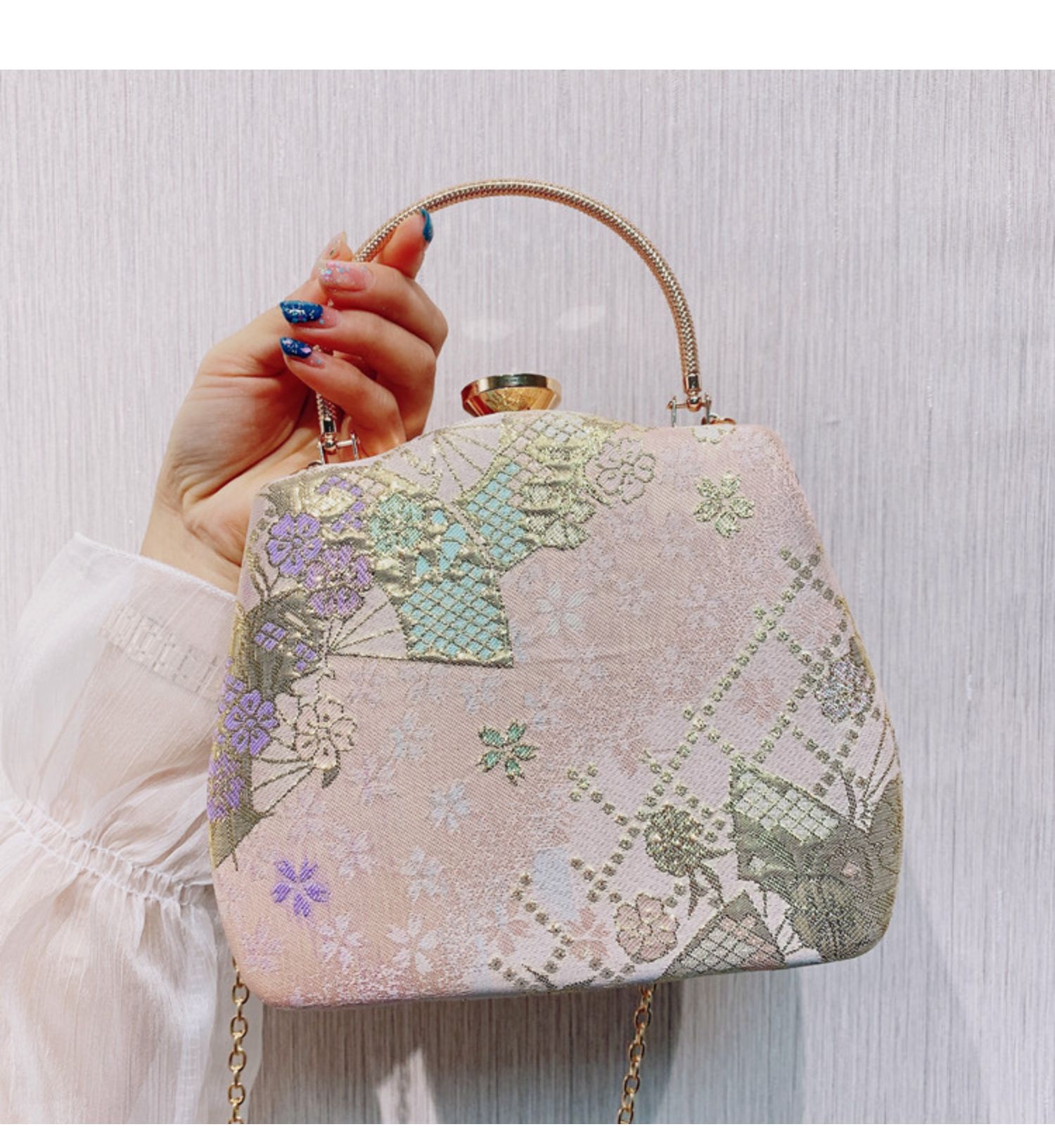 Alasir Abend Tasche Alte Stil Cheongsam Tasche Jahrgang Frauen Handtasche Chinesischen Stil Rosa Schulter Taschen: Default Title