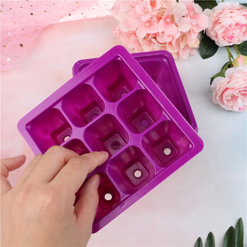 Bloempotten plantenbak vetplanten bloempot tuinkwekerij bloempot 9 gaten planten zaden kweekbak plastic