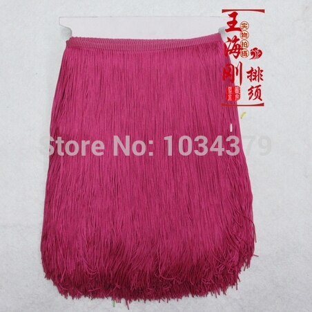 12 kleuren 30 cm Breedte Polyester 10 Yards Latin Dance Apparel Dunne Lijn Fringe Lace Versieringen Rayon DIY Handleiding Accessoires