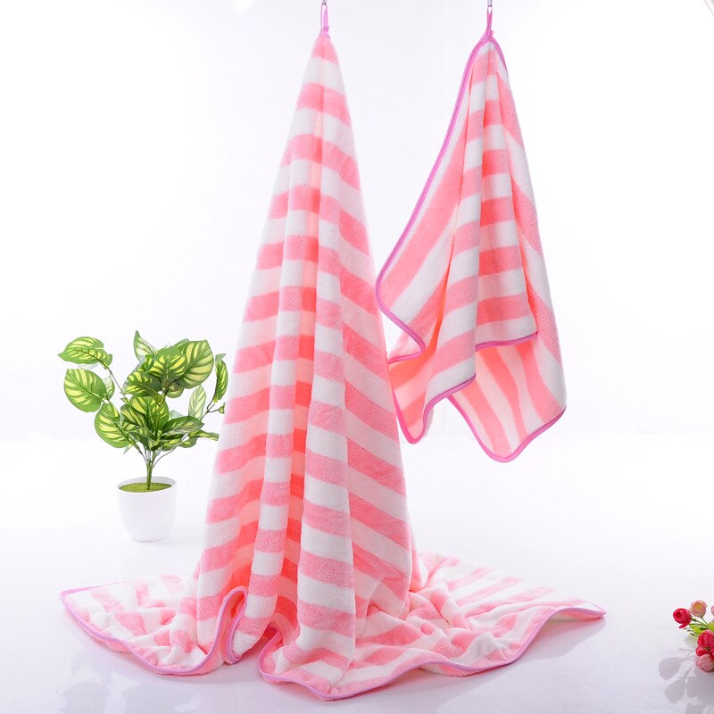 Stripe Towels Super Absorbent Soft Face Bath Towel Summer Bathroom Towels for Adults Absorbent Healthy toalla