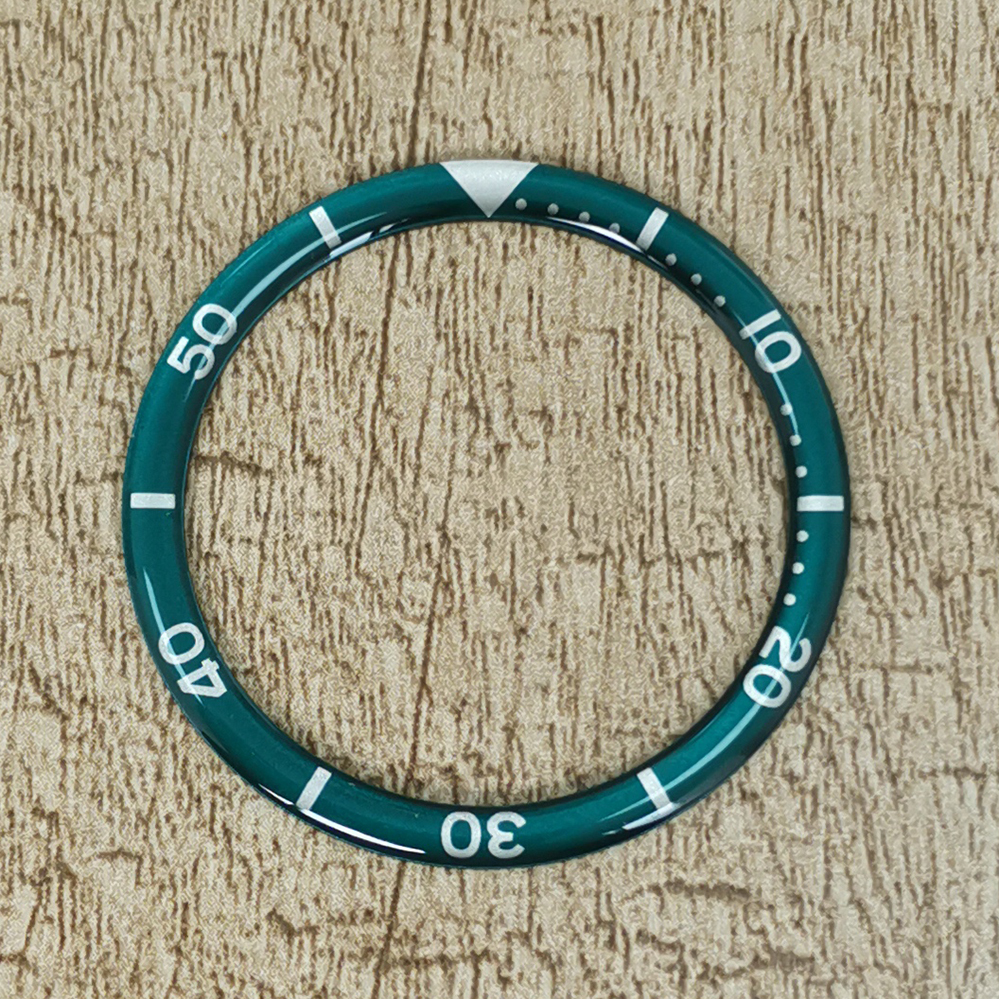 Bisel de reloj curvo de borde redondo de 39mm, anillo de aluminio a juego, accesorios de reloj modificados, insertos de relojes, piezas de reloj: Oro