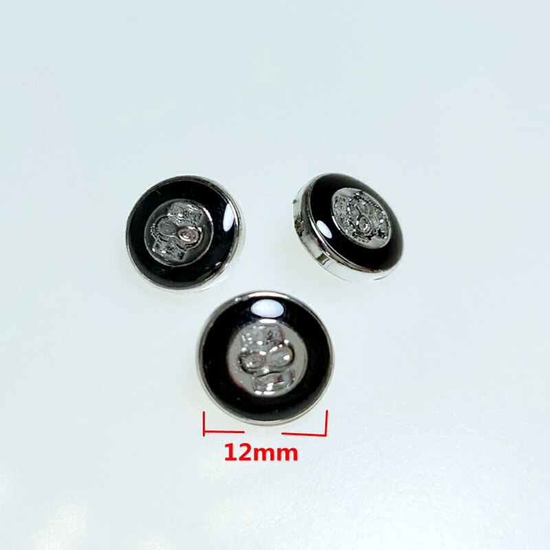 HL-Botones Enchapados de mango de aceite de goteo, accesorios de costura, botones de camisa, 50/100 Uds., 12mm, novedad