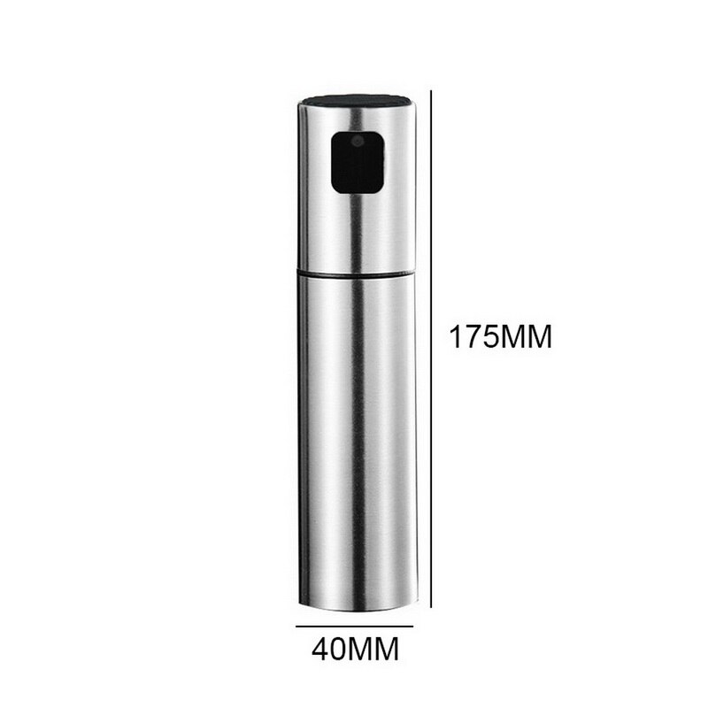 Olive Oil Vinegar Sprayer Oil Spray Bottle Pump Stainless Steel Oil Dispenser Seasoning Kettle BBQ Kitchen Tool For Cooking BBQ: A 175x40mm
