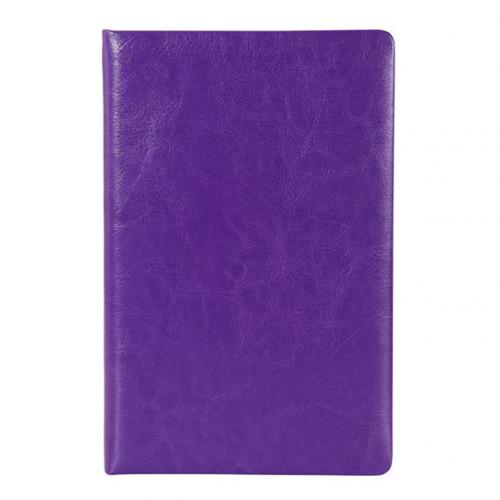 Faux Leather Portable Travel A5 Student Notebook Diary Notepad School Stationery: Purple