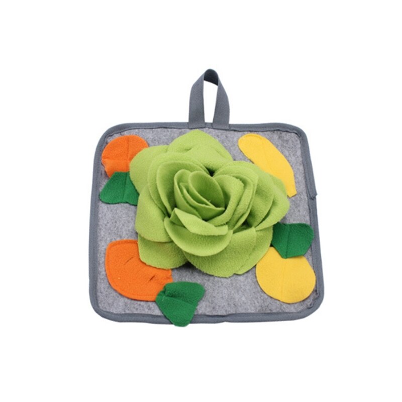 066E Rabbit Foraging Mat 12" x 12" Boredom Breaker Enrichment Snuffle Mat Toy for Chinchillas Guinea Pigs Ferrets Dogs: GN