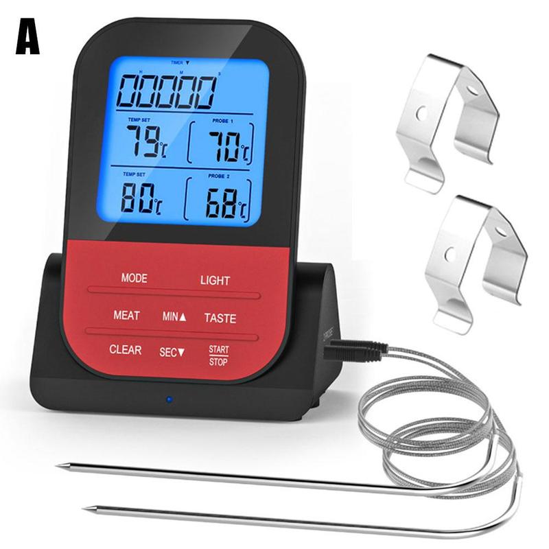 Multifunctional Food Thermometer Home Kitchen Wireless Electronic BBQ Thermometer: A