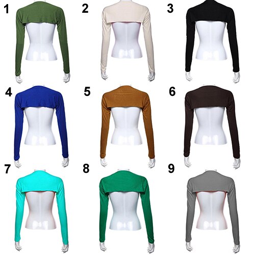 Vrouwen Solid Katoen Stretch Een Stuk Schouder Mouw Zon Arm Cover