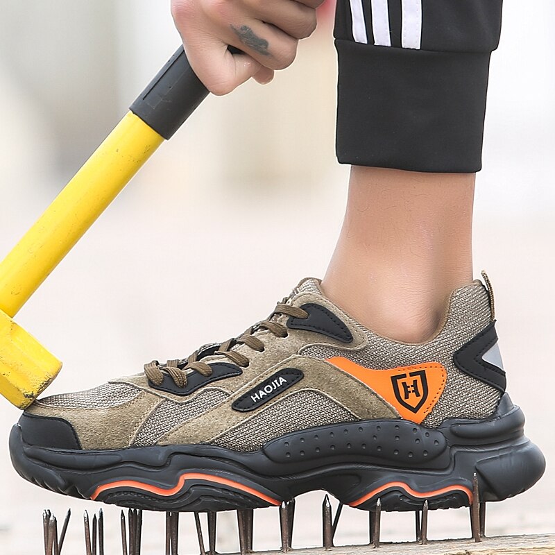 Männer und frauen Sicherheit Schuhe Arbeit Turnschuhe Stahl Kappe Kappe Lässig Männlichen Schuh Plus Größe JOY-228