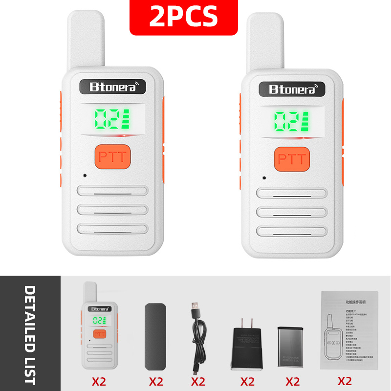 Btonera T1 Mini Walkie Talkie pmr 446 Profesjonalne Walkie Talkie Largo Alcance mini Radio Walkie Talkie Walkie Talkie Largo Alcance: Czerwony