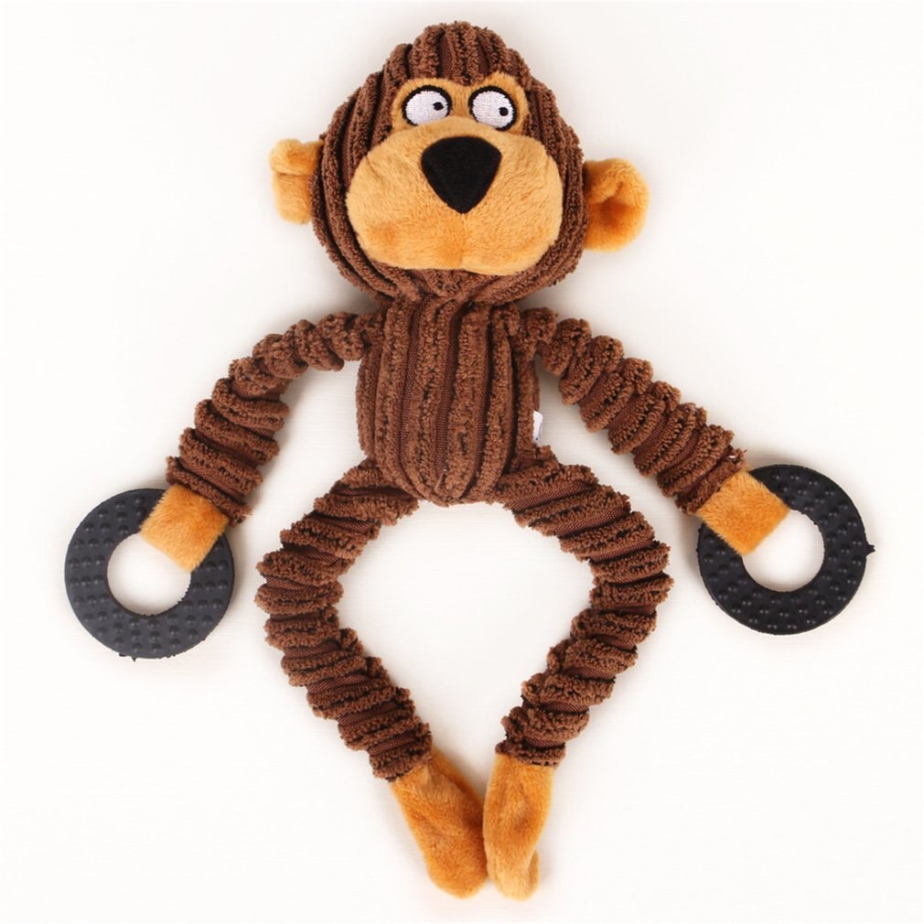 Grote Hond Speelgoed Retriever Hond Tandjes Geuit Eend Molaire Huisdier Speelgoed Levert Gevulde Squeaking Duck Getoeter Eend: monkey