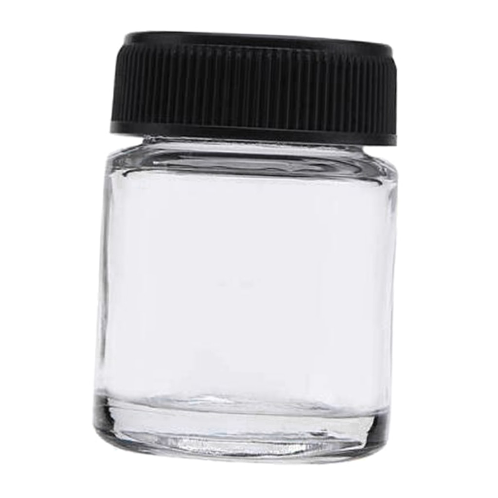 Empty 3/4oz (22cc) Glass Jar Bottles With Plastic Lids Paint Storage Bottles